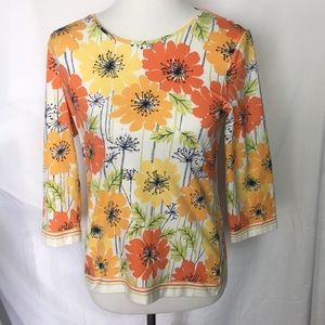 Coldwater Creek floral print top. XS